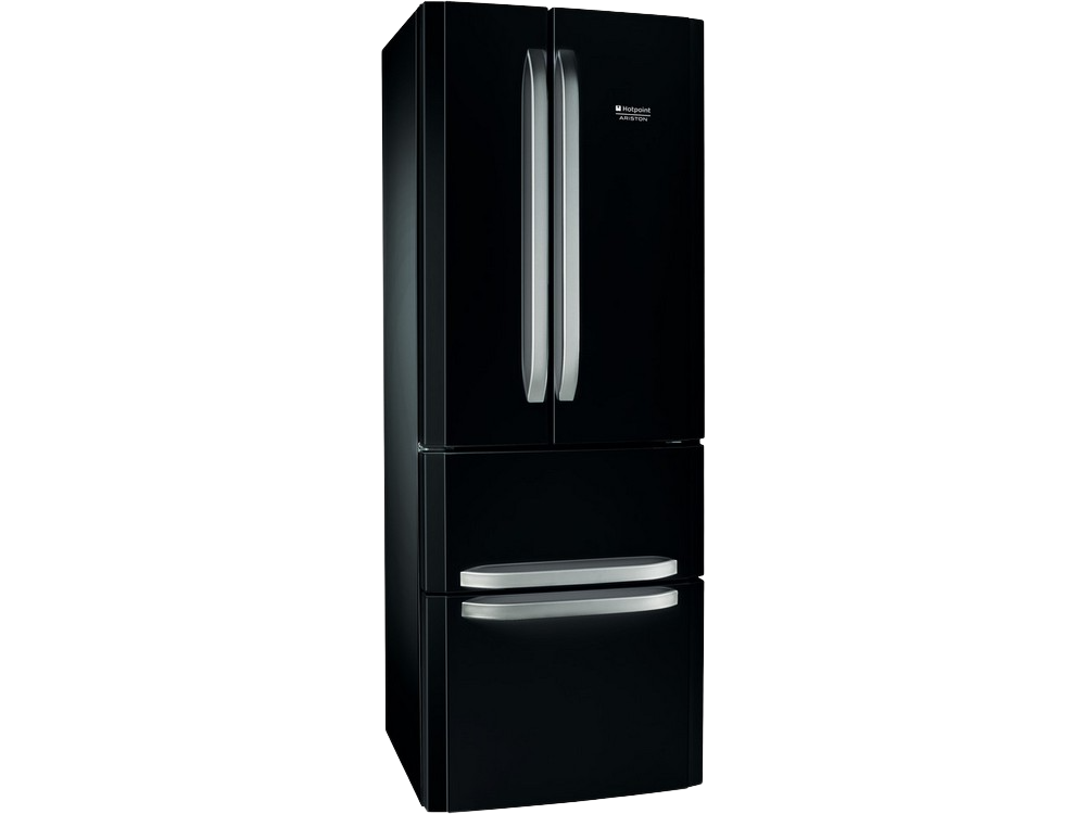 Frigorífico combi - Ariston Hotpoint E4D B C1, 452 l, Total No Frost, Food Care Zone, 195.5 cm, Negro