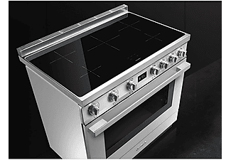 Cocina – Smeg CPF9IPX, Inducción, 5 zonas, 3700 W, 115  l, Float glass, Pirolítico, Pantalla LCD, Inox