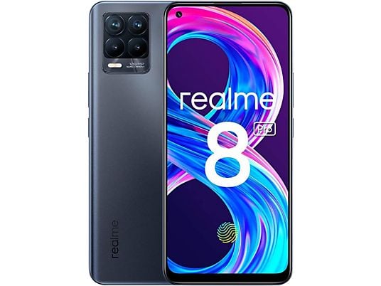 Móvil - realme 8 Pro, Negro, 128 GB, 8 GB, 6.43" Full HD+, Qualcomm SM7125 Snapdragon 720G, 4500 mAh, Android