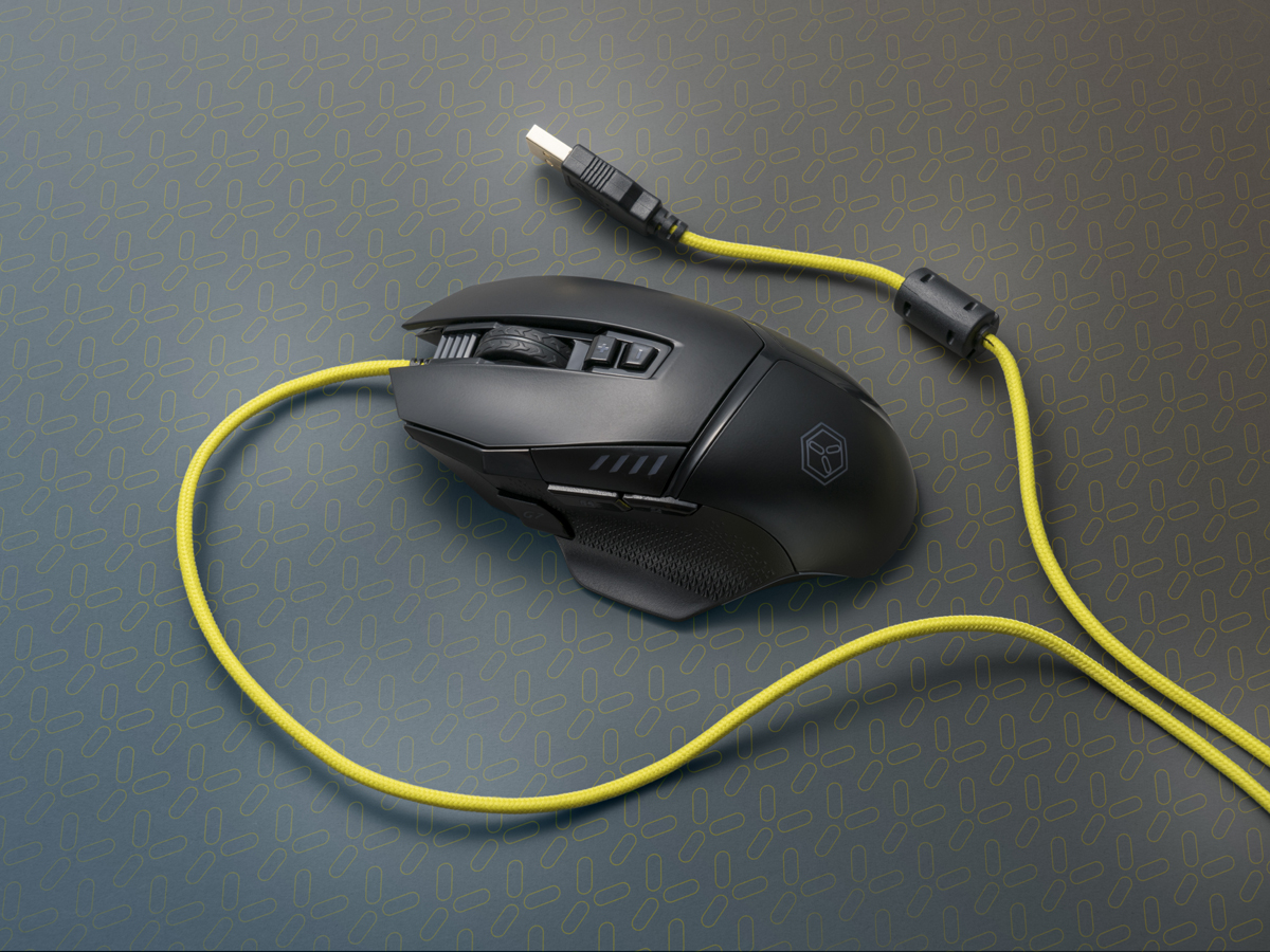 ISY IGM-3000 Gaming Maus, schwarz