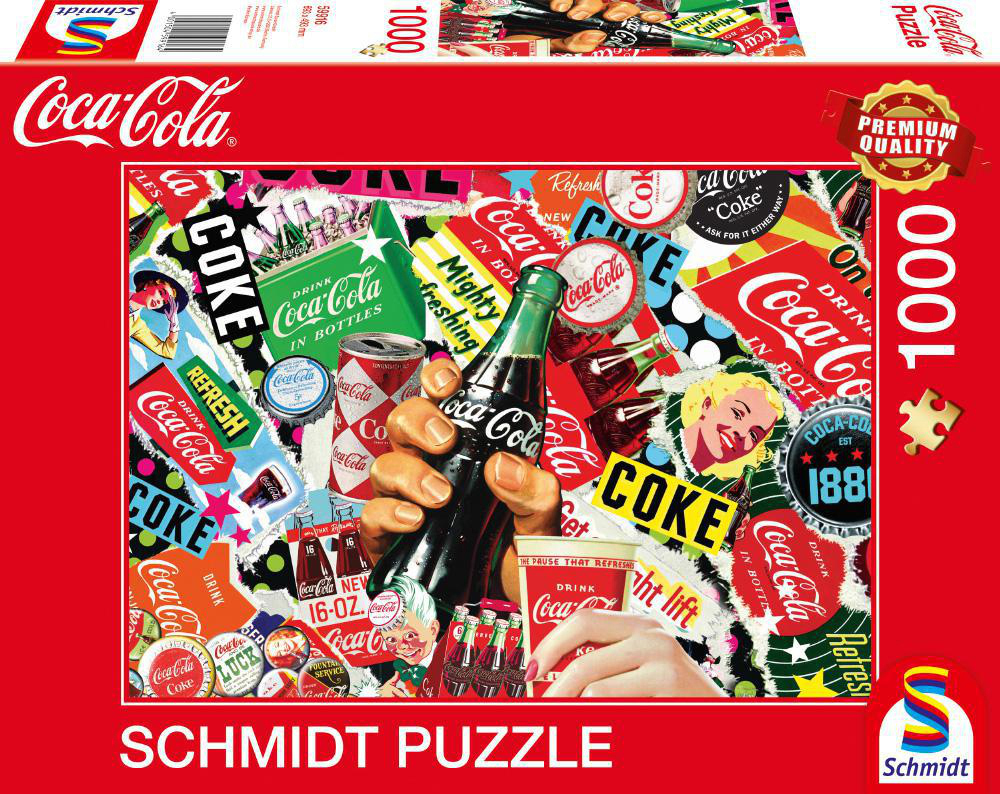 SCHMIDT SPIELE Collection Mehrfarbig 1000 Coca-Cola (UE) Puzzle Teile