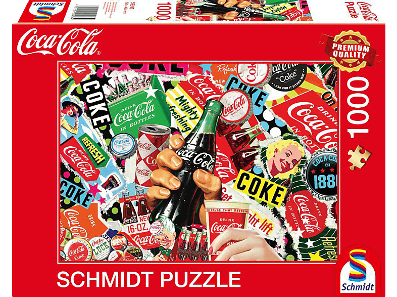 SCHMIDT SPIELE (UE) Coca-Cola Collection 1000 Teile Puzzle Mehrfarbig