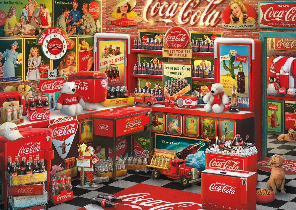 SCHMIDT SPIELE (UE) Teile Coca-Cola Mehrfarbig 1000 History Puzzle