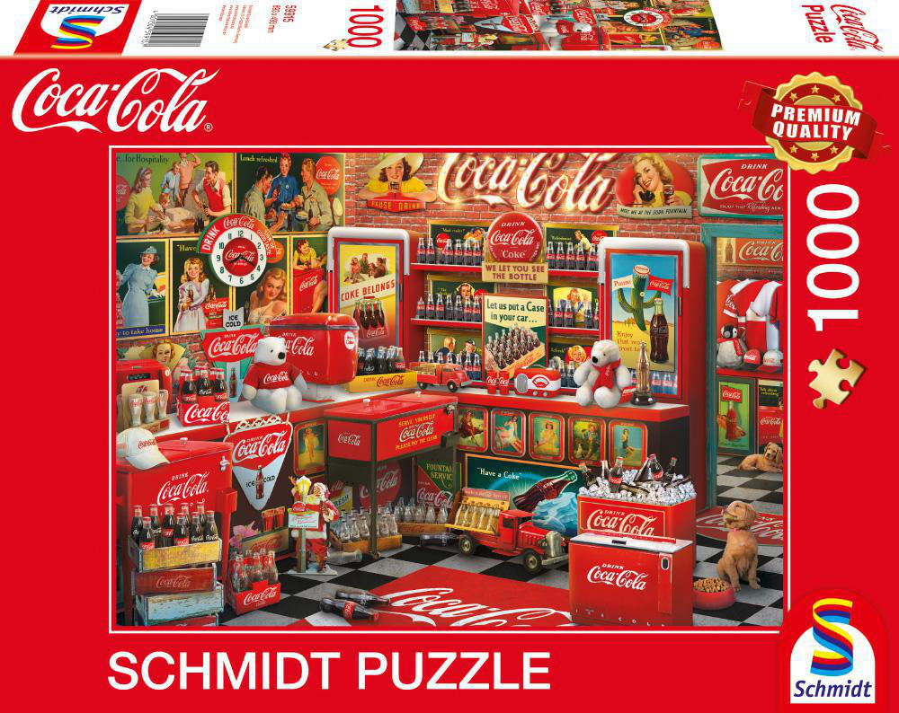 Puzzle Mehrfarbig History Coca-Cola Teile 1000 (UE) SPIELE SCHMIDT
