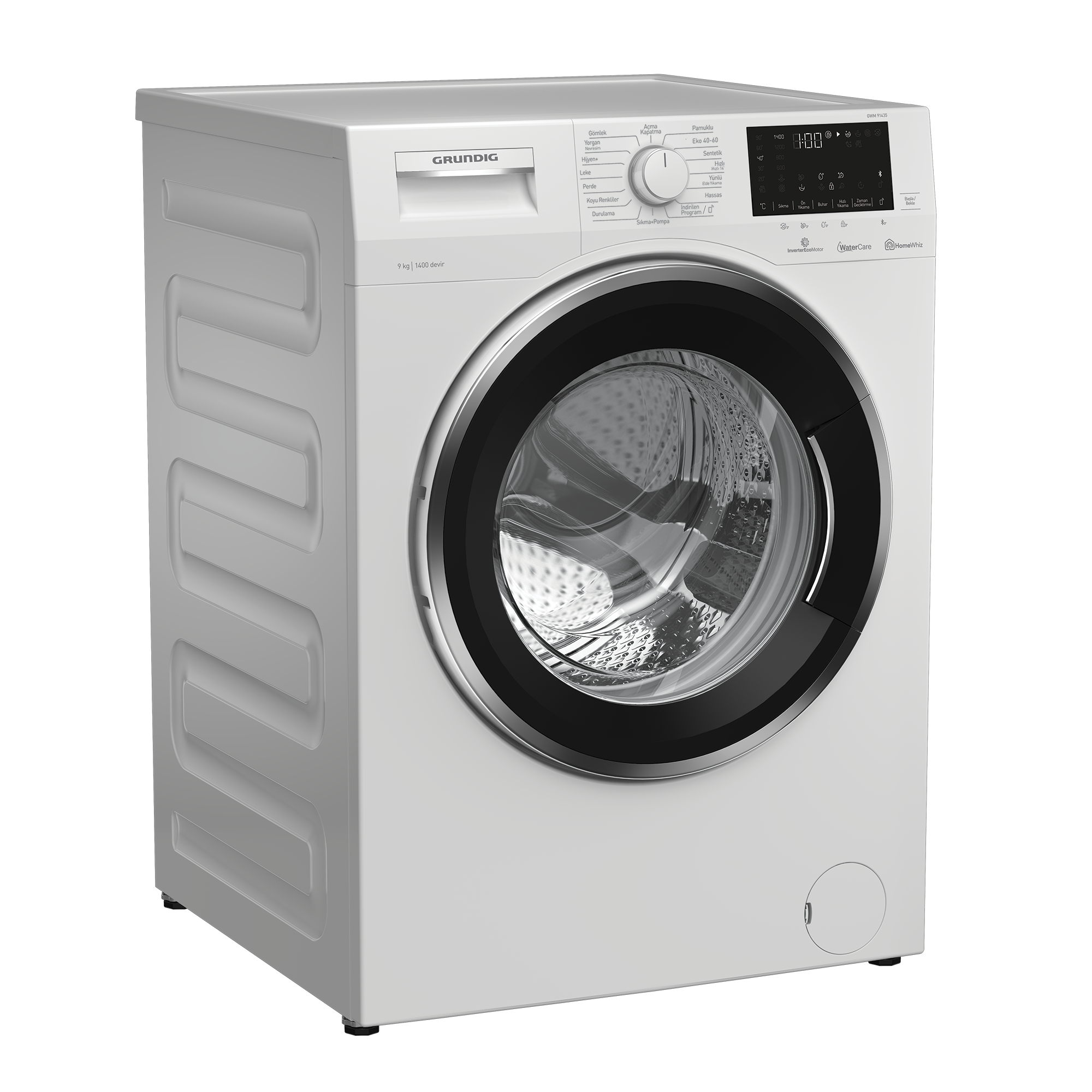 GRUNDIG GWM 91435 A Enerji Sınıfı 9kg 1400 Devir Çamaşır Makinesi Beyaz