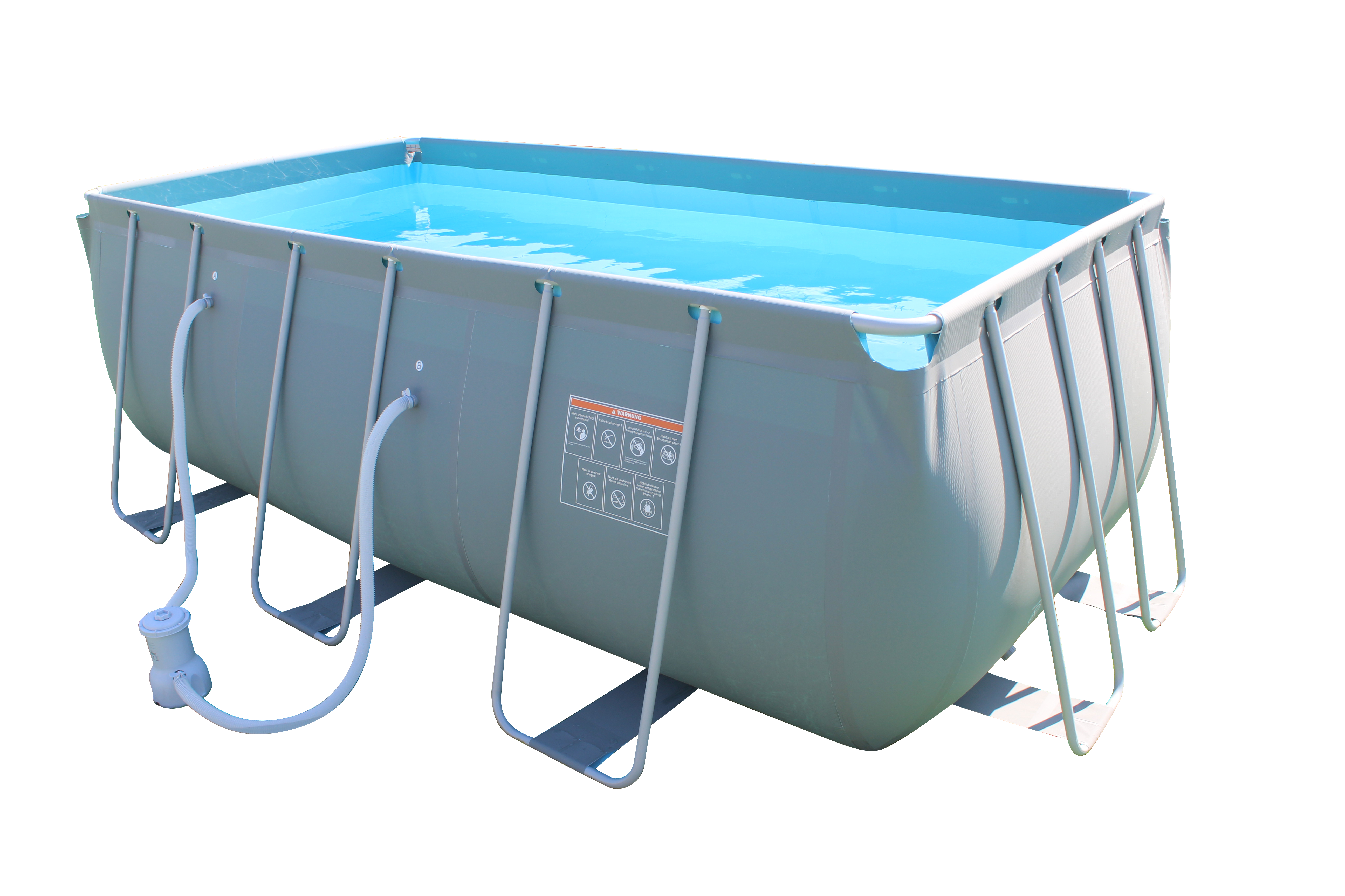 LAMAR Poolset 222 Pool, Grau/Blau