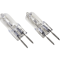 XAVAX 112481 Halogen-Stiftsockellampe, GY6.35, 50W, Warmweiß, 2 Stück