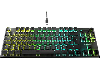 ROCCAT Vulcan TKL Pro - Clavier Gaming, Câblé, QWERTZ, Tenkeyless (TKL), Mechanical, Titan Switch Optical, Noir