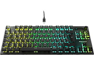 ROCCAT Vulcan TKL Pro - Gaming-Tastatur, Kabelgebunden, QWERTZ, Tenkeyless (TKL), Mechanisch, Titan Switch Optical, Schwarz