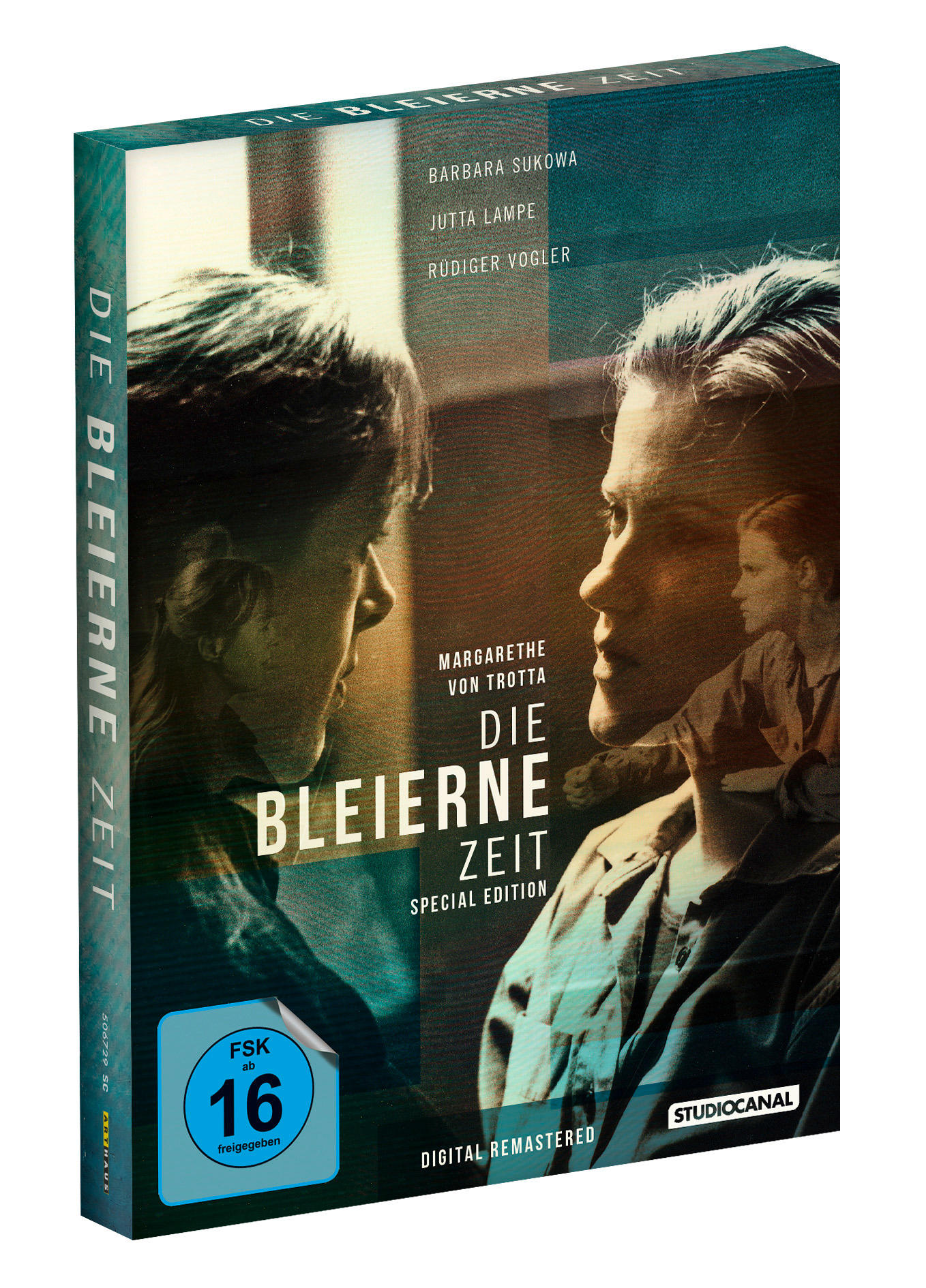 Eine DVD-Box mit zwei Frauen auf dem Cover, der Titel 'Die Bleierne Zeit' wird angezeigt.