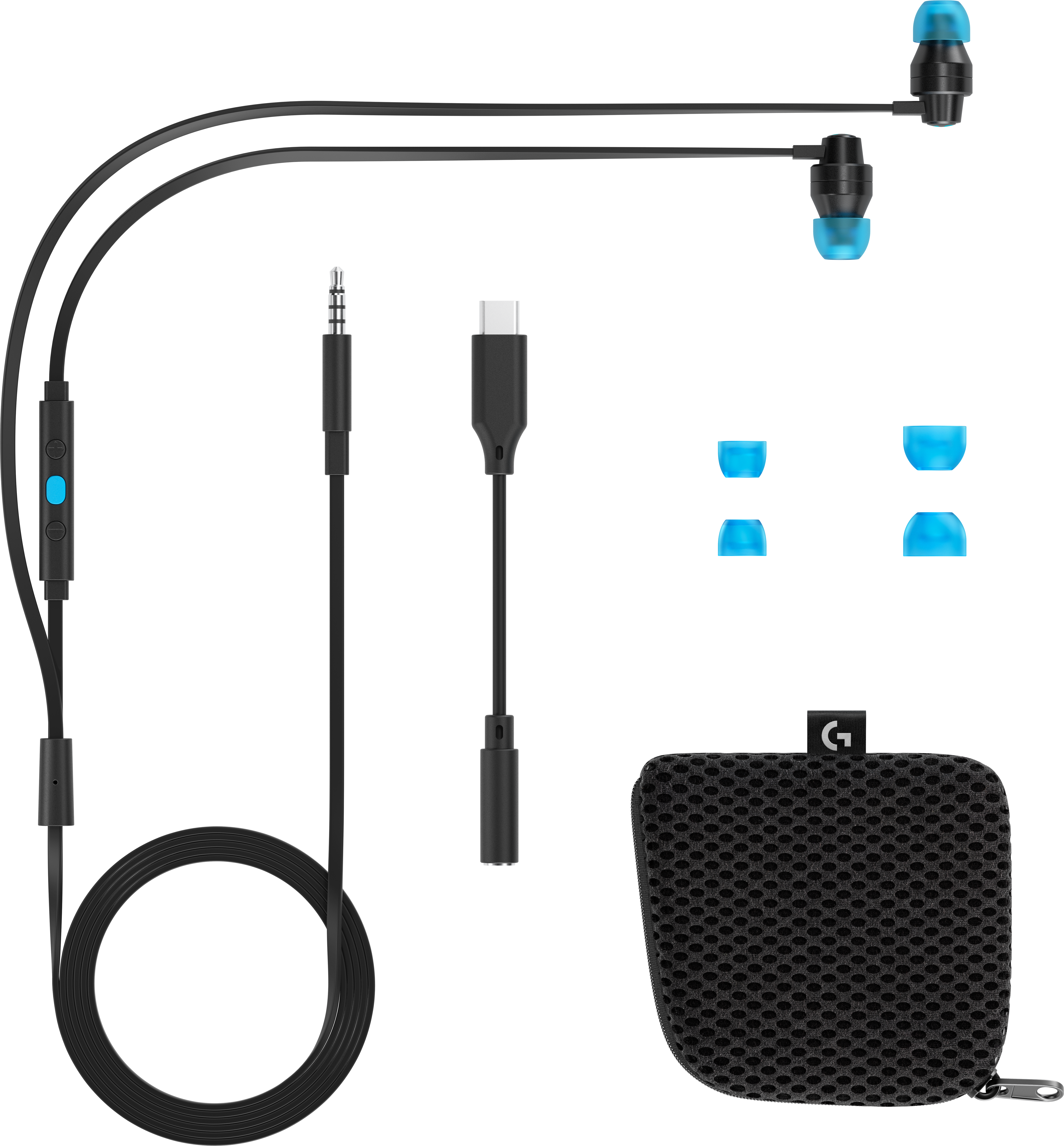 Nahaufnahme eines schwarzen Mixers mit blau beleuchtetem Drehregler.