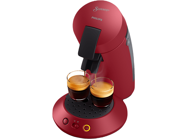 Cafetera de cápsulas  Philips Senseo Original Plus CSA210/91, 220 - 240 V,  0.7 l, Función 2 tazas, Rojo