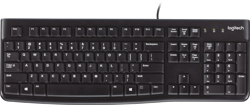 LOGITECH Clavier K120 QWERTZU Noir (920-002504)