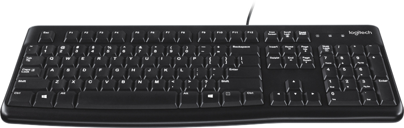 LOGITECH Clavier K120 QWERTZU Noir (920-002504)