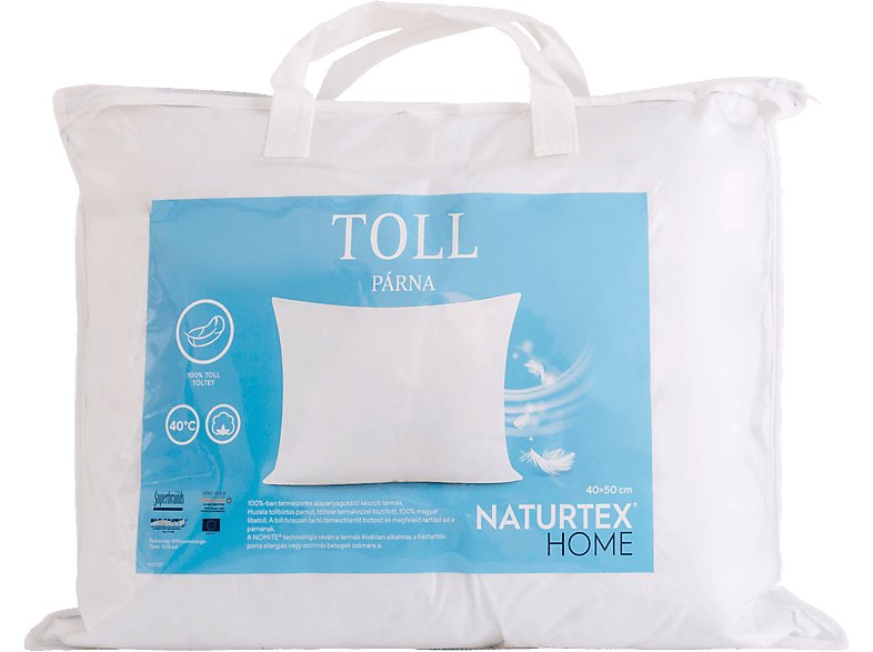 NATURTEX Toll kispárna, 40x50cm, 400g