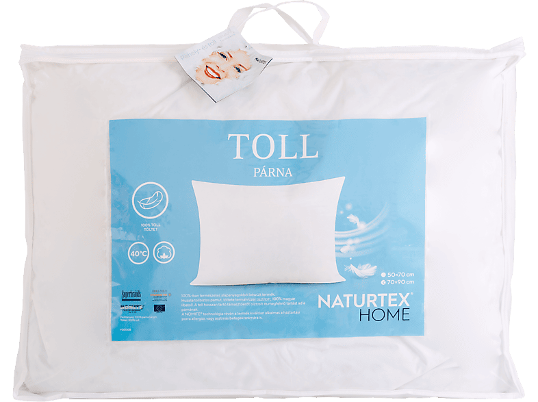 NATURTEX Toll nagypárna, 70x90cm, 1550g