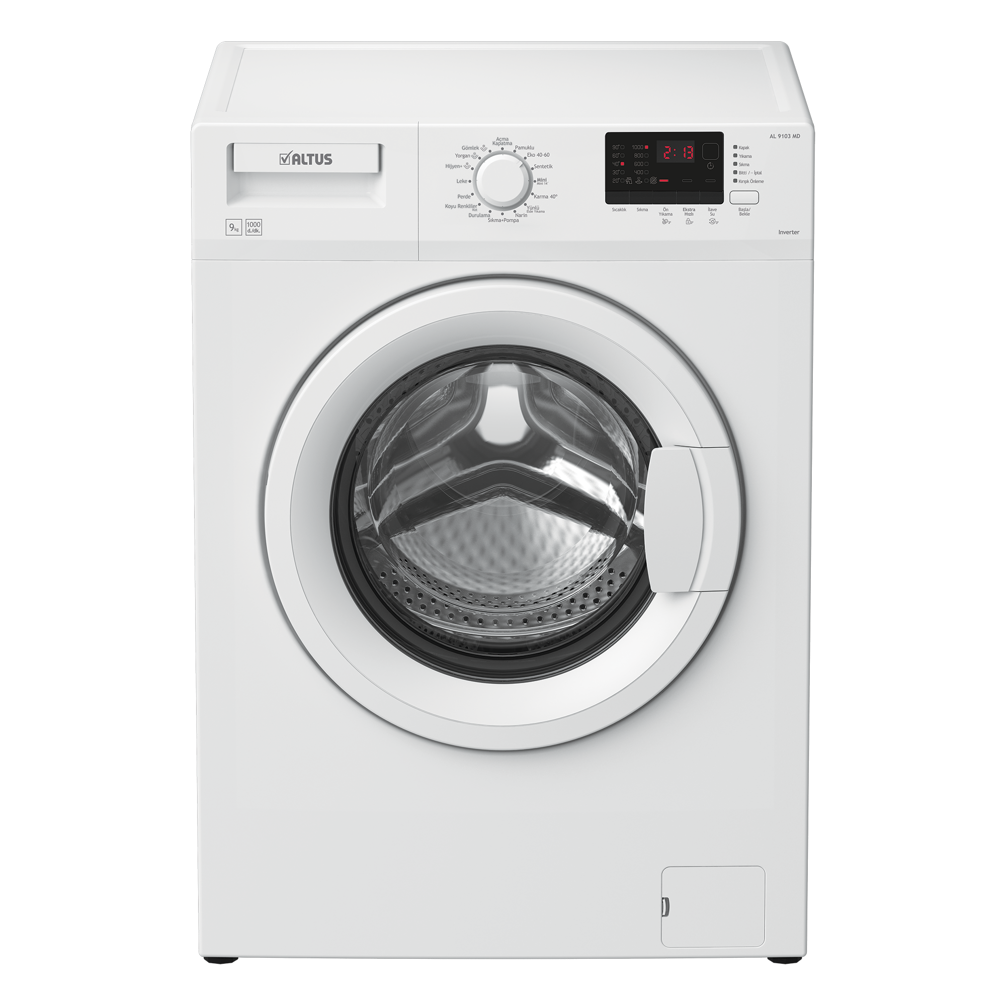 AL 9103 MD B Enerji Sınıfı 9Kg 1000 Devir Çamaşır Makinesi Beyaz