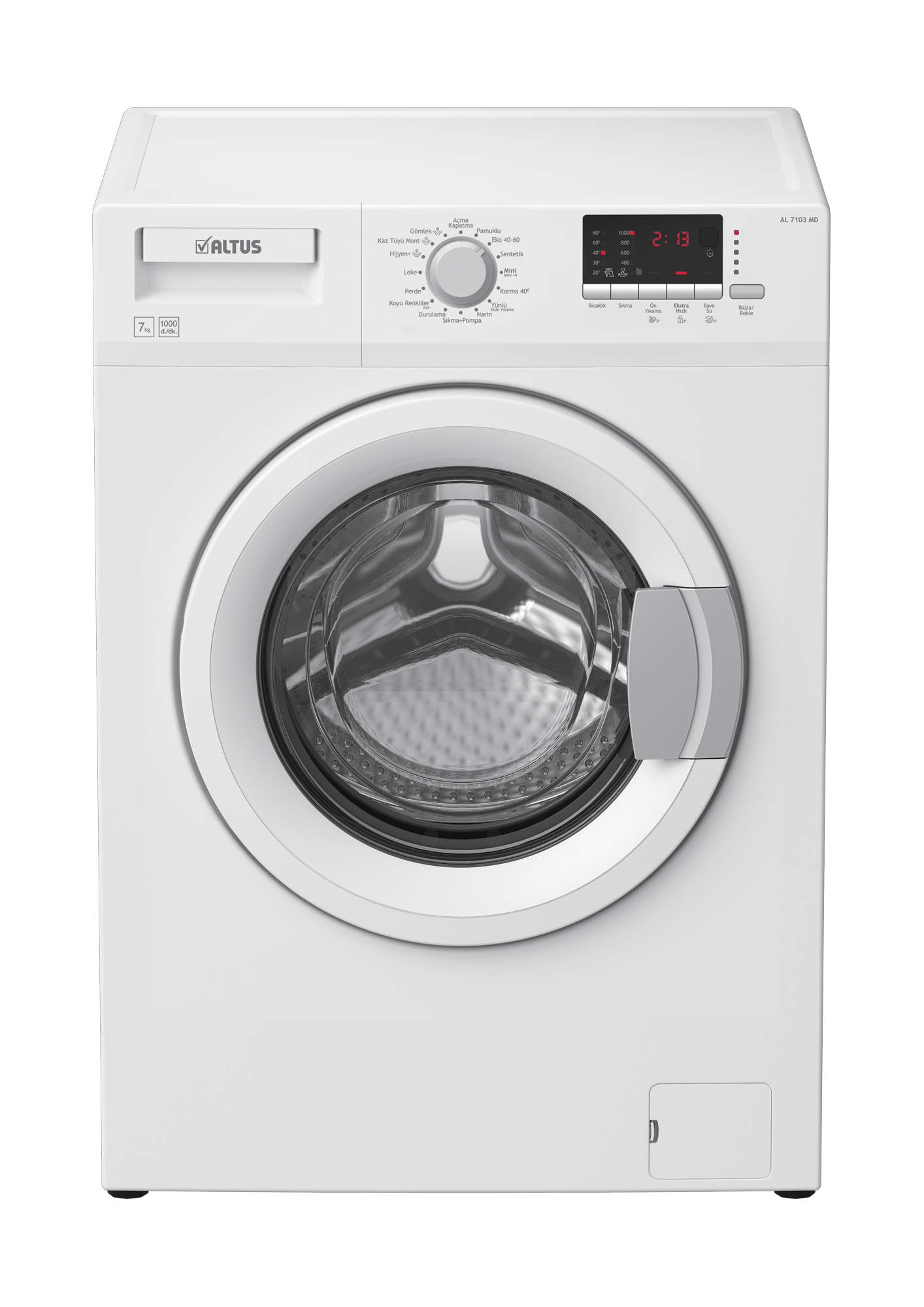 AL 7103 MD D Enerji Sınıfı 7Kg 1000 Devir Çamaşır Makinesi Beyaz