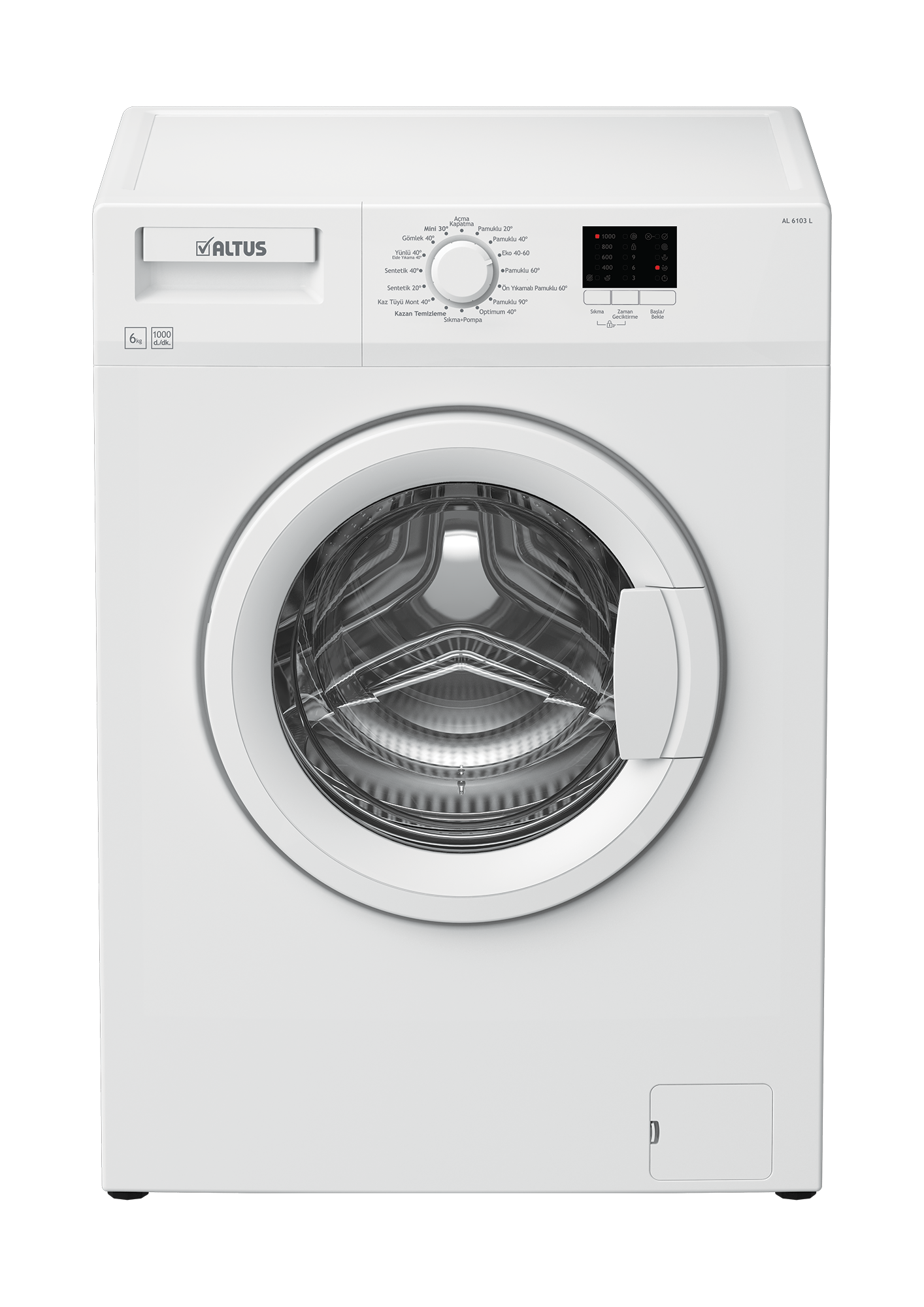 AL 6103 L E Enerji Sınıfı 6Kg 1000 Devir Çamaşır Makinesi Beyaz