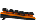DELTACO GAMING GAM-021 Gamer Billentyűzet, Nordic kiosztás, narancs háttérvilágítás, fekete