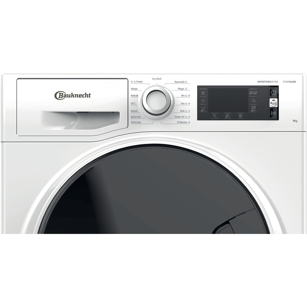 BAUKNECHT WMELITE923PS Waschmaschine Weiß Frontlader 9 kg 1351 U/Min. Waschmaschine (9 kg, 1351 U/Min., B, Frontlader)
