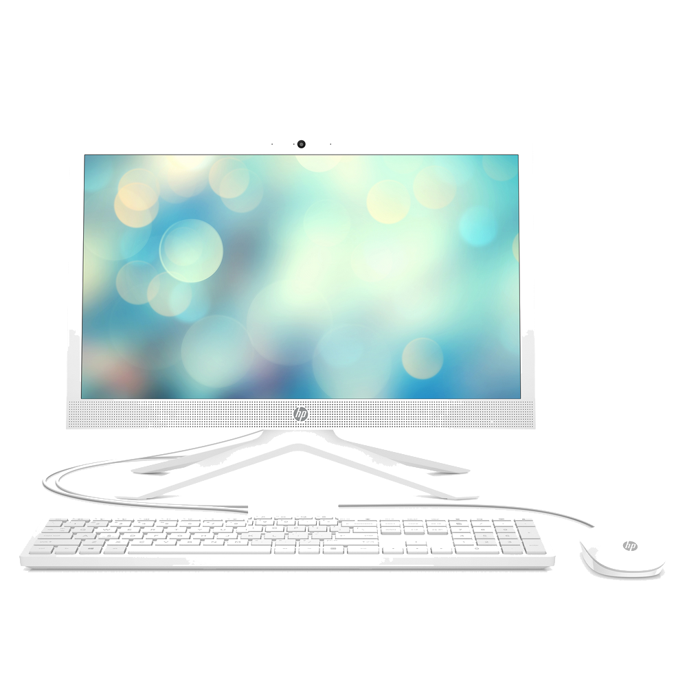 All in One - HP 21-b0003ns Bundle PC , 20.7" Full-HD, Intel® Celeron® J4025, 8 GB, 256 GB SSD, FreeDOS, Blanco