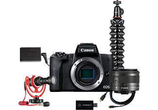 CANON EOS M50 Mark II Kit per live streaming - Fotocamera Nero