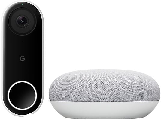 GOOGLE NEST Nest Hello + Google Mini Rock Candy