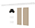 SAMSUNG Support mural My Shelf 55 Beige (VG-MSFA55BGAXC)
