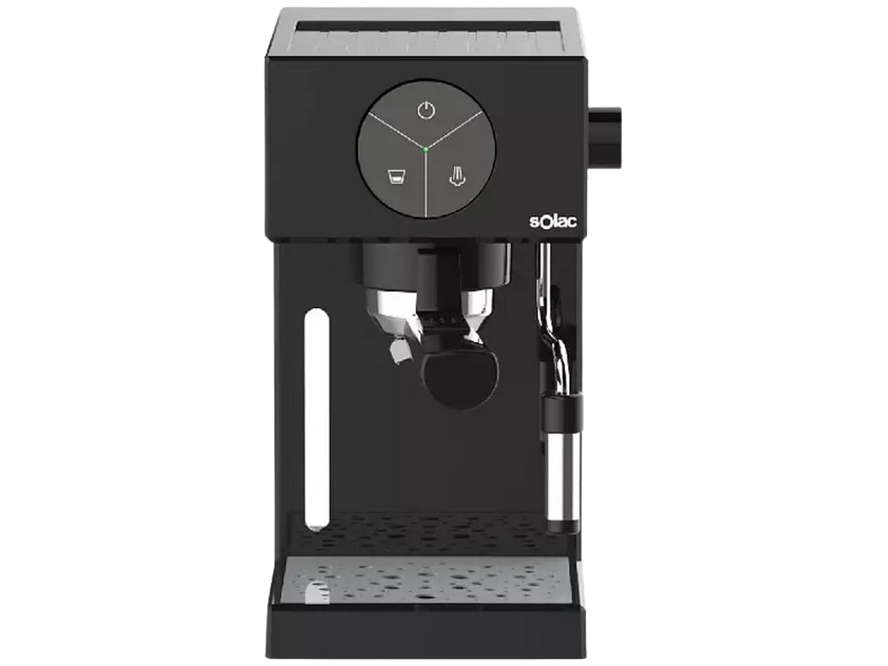 Cafetera express - Solac CE4501 Squissita, 20 bares, Depósito 1.7 L, 1000 W, Vaporizador, Negro