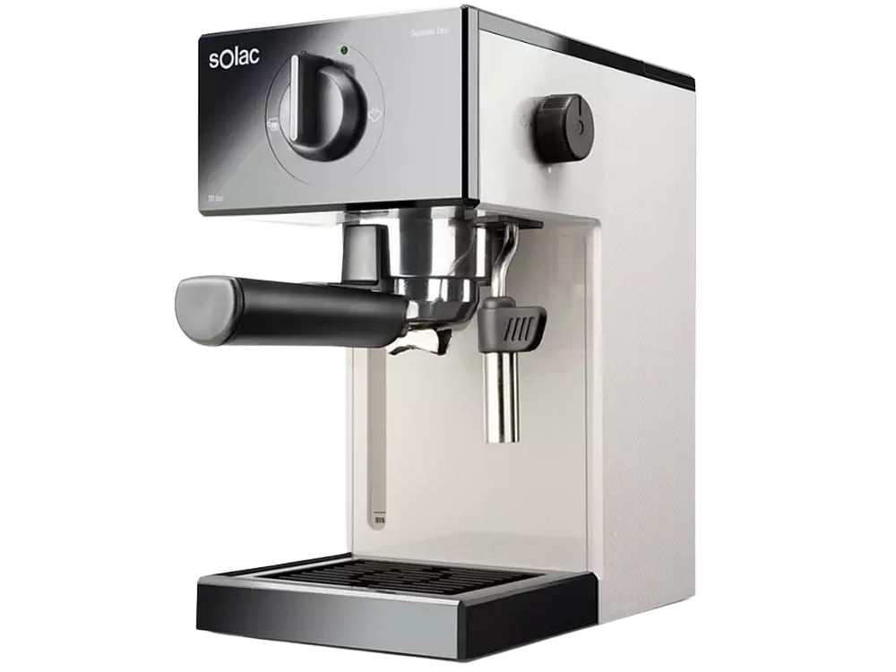 Cafetera Expreso Solac ivory ce4505 espresso squissita easy 20bar 1052 w 1.5l blanco 20 double cream para y cappuccino 1050 portafiltros 1 2 monodosismolido vaporizador 1.5 1050w