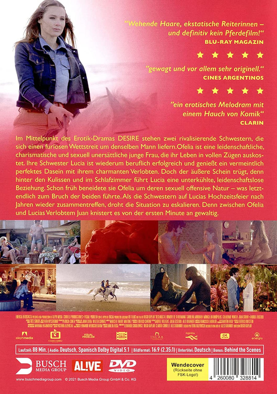 Rückseite einer DVD-Hülle mit Filmstills und Text.