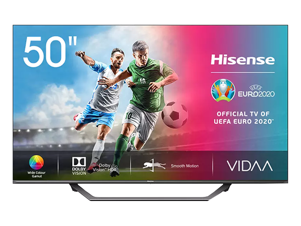 TV LED 50" - Hisense 50A7500F, UHD 4K, VIDAA U 4 , SmartTV, Dolby Vision, HDR10+, Wide Colour Gamut, Negro