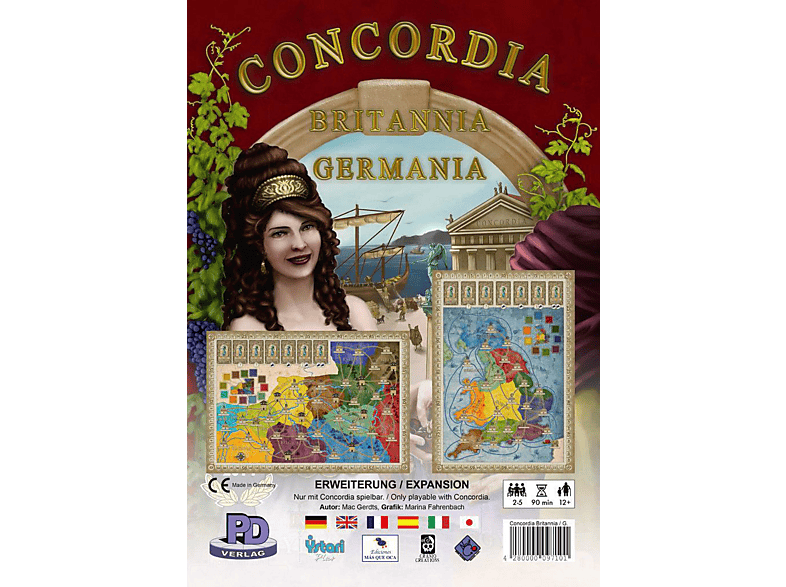 Britannia/Germania: Espansione Mappe Per Concordia – 2 Nuovi Tabelloni Per Il Gioco Da Tavolo