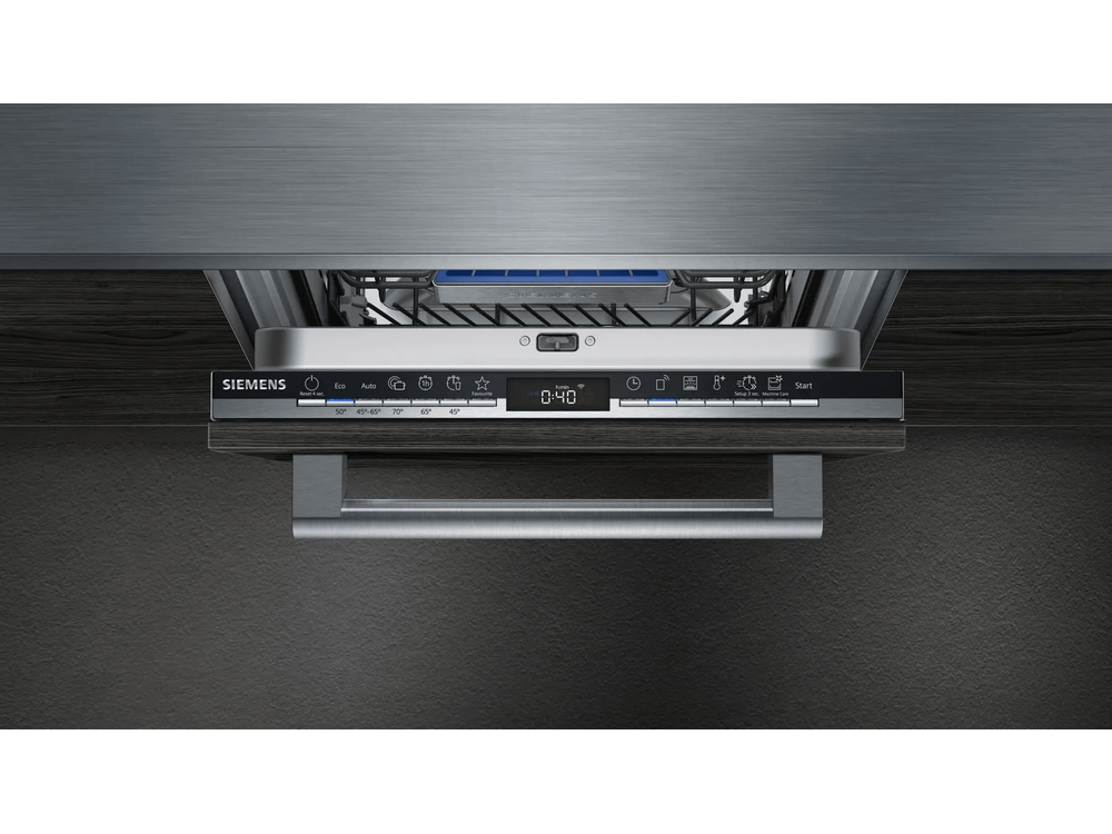 Lavavajillas integrable - Siemens SR63EX28ME, 10 servicios, 4 programas, WiFi, iQdrive, 45 cm, Inox