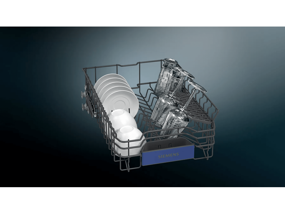 Lavavajillas integrable - Siemens SR63EX28ME, 10 servicios, 4 programas, WiFi, iQdrive, 45 cm, Inox