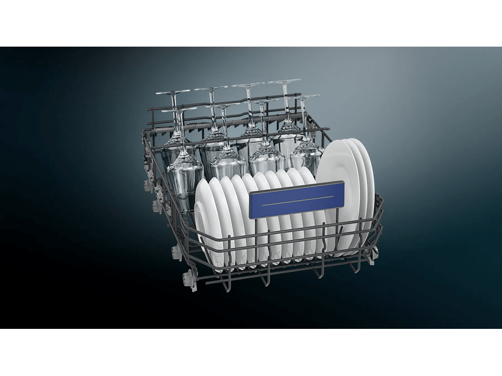 Lavavajillas integrable - Siemens SR63EX28ME, 10 servicios, 4 programas, WiFi, iQdrive, 45 cm, Inox