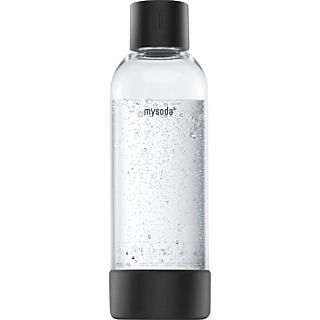 MYSODA Fles 1 l Zwart/Aluminium