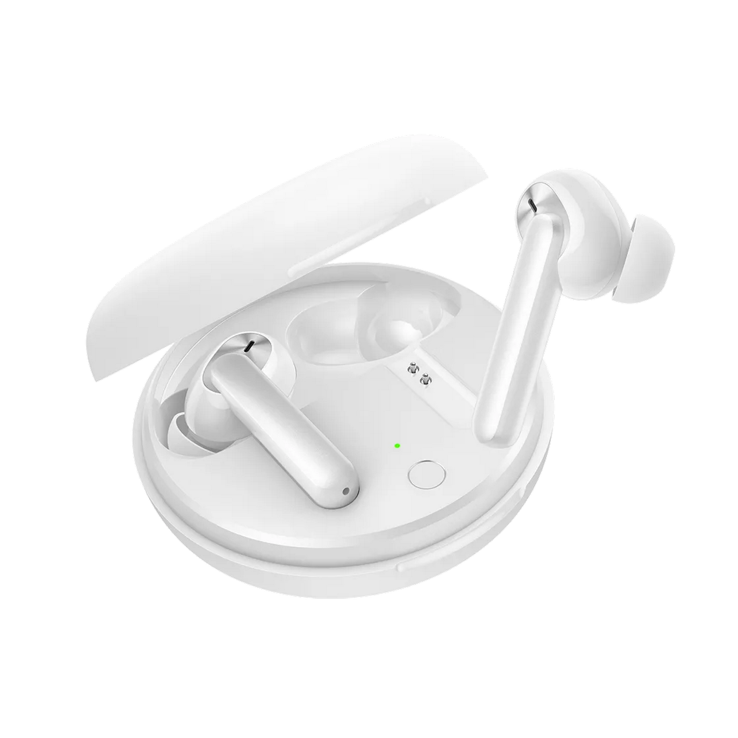 Auricular True Wireless - OPPO Enco W31, Transmisión Bluetooth, Modo Bajos, cancelación de ruido, Blanco