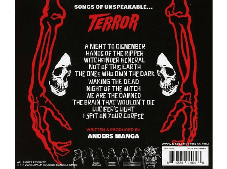 Thumbnail - Bloody Hammers - Songs Of Unspeakable Terror (CD)