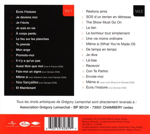 Twee pagina's van een cd-boekje met Franse teksten, getiteld 
