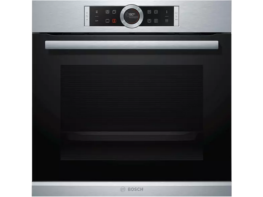 Horno - Bosch HBG675BS1, 3600 W, Pirolítico, 50 Hz, 60 cm, Acero inoxidable