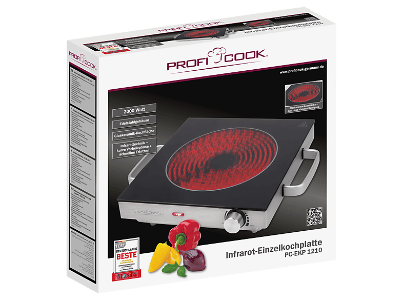 Profi Cook PC-EKP 1210 Kochplatte (Elektrokochzone, Kochzonen: 1) — Foto 4 von 4