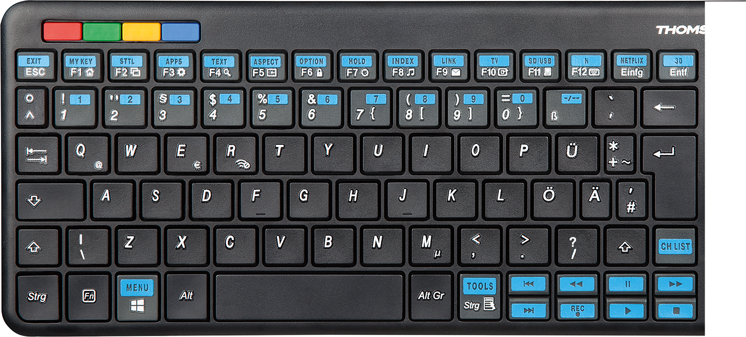 THOMSON 4-in-1 keyboard voor Panasonic smart-tv's