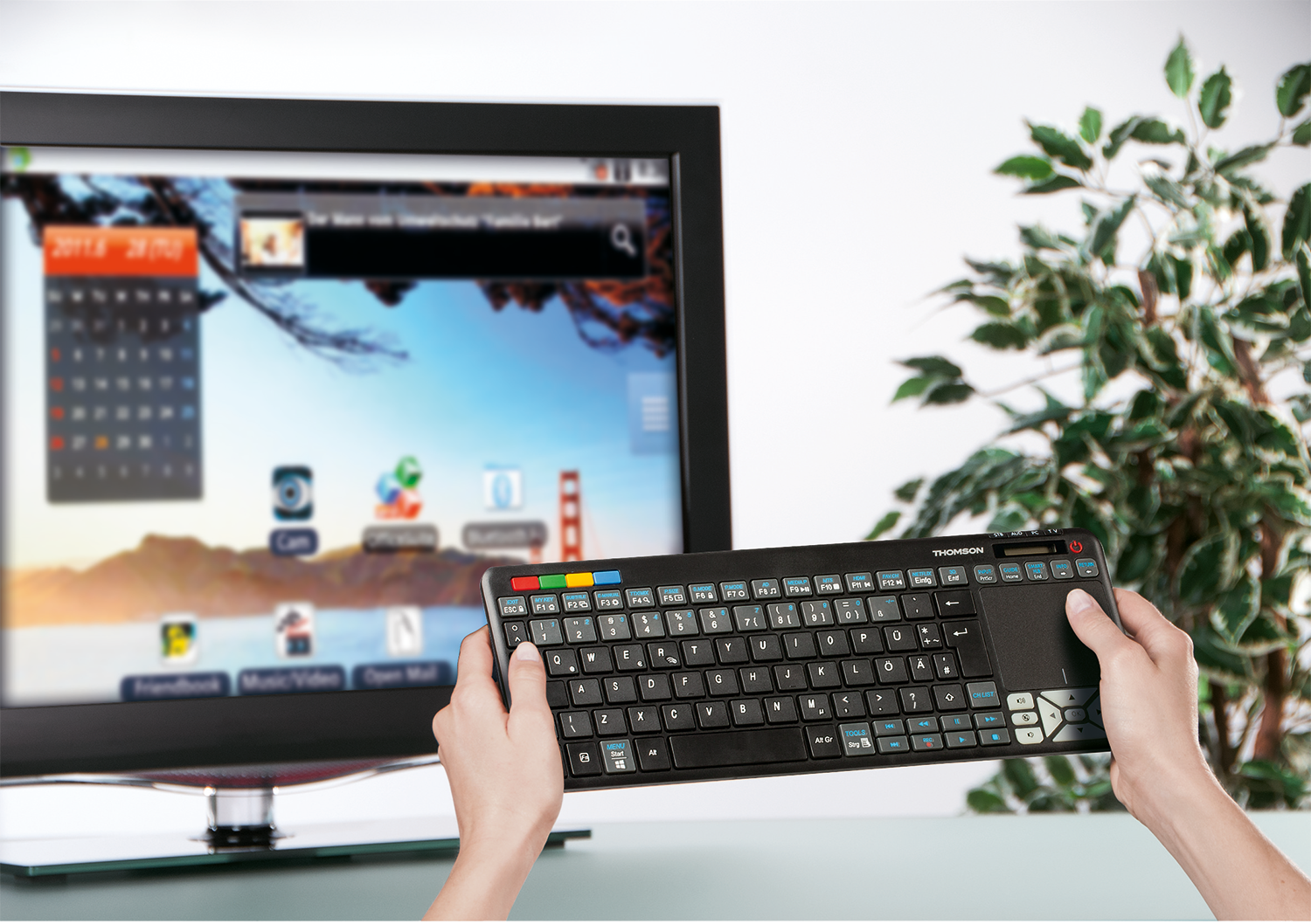 THOMSON 4-in-1 keyboard voor Panasonic smart-tv's