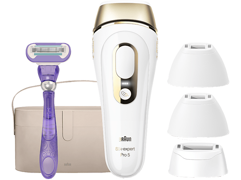 Braun Silk-expert Pro PL5347 laser epilator IPL Goud, Wit