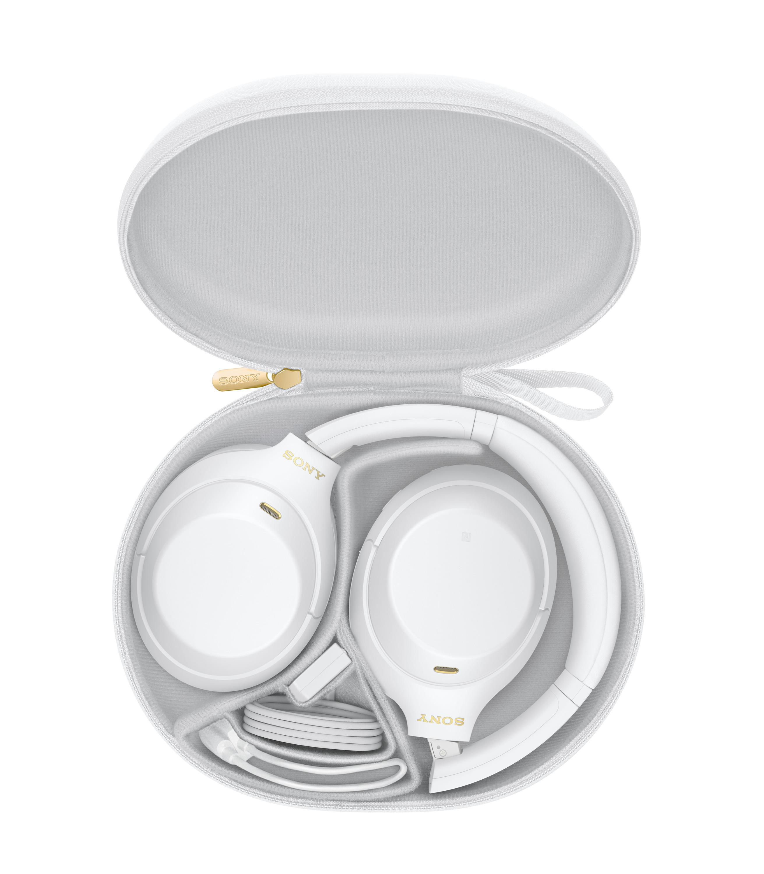SONY WH-1000XM4 Noise Cancelling, Over-ear Kopfhörer Bluetooth Weiß (Limited Edition)