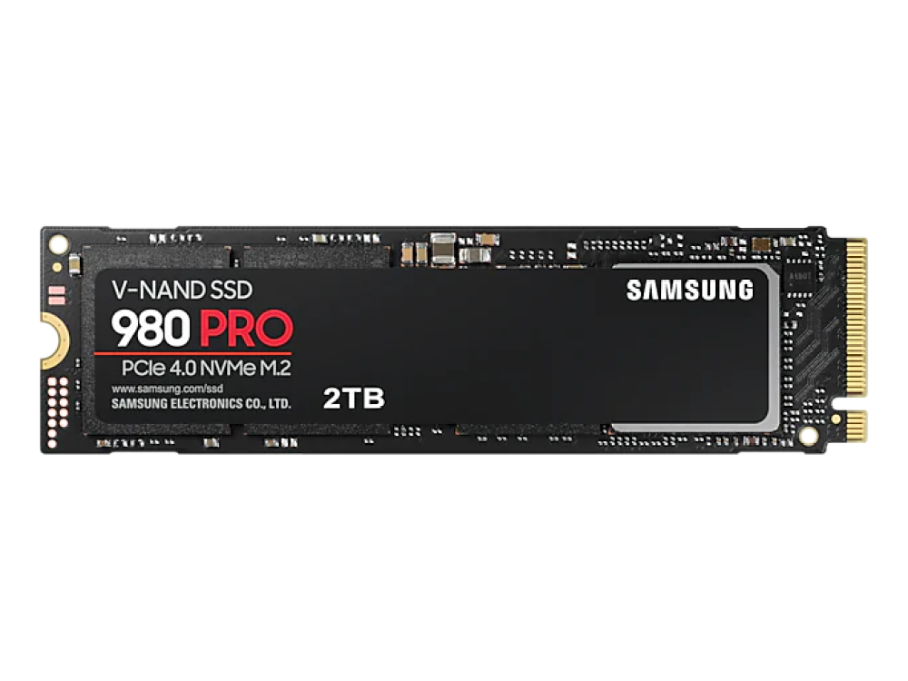 Disco duro SSD 2 TB - Samsung MZ-V8P2T0BW, PCIe Gen 4.0 x4, NVMe 1.3c, 7000 MB/s, Negro