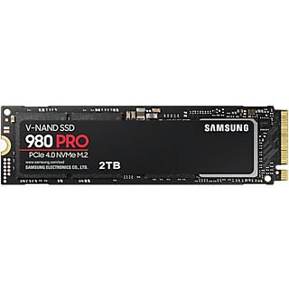 Disco duro interno SSD 2 TB - Samsung MZ-V8P2T0BW, PCIe Gen 4.0 x4, NVMe 1.3c, 7000 MB/s, Negro