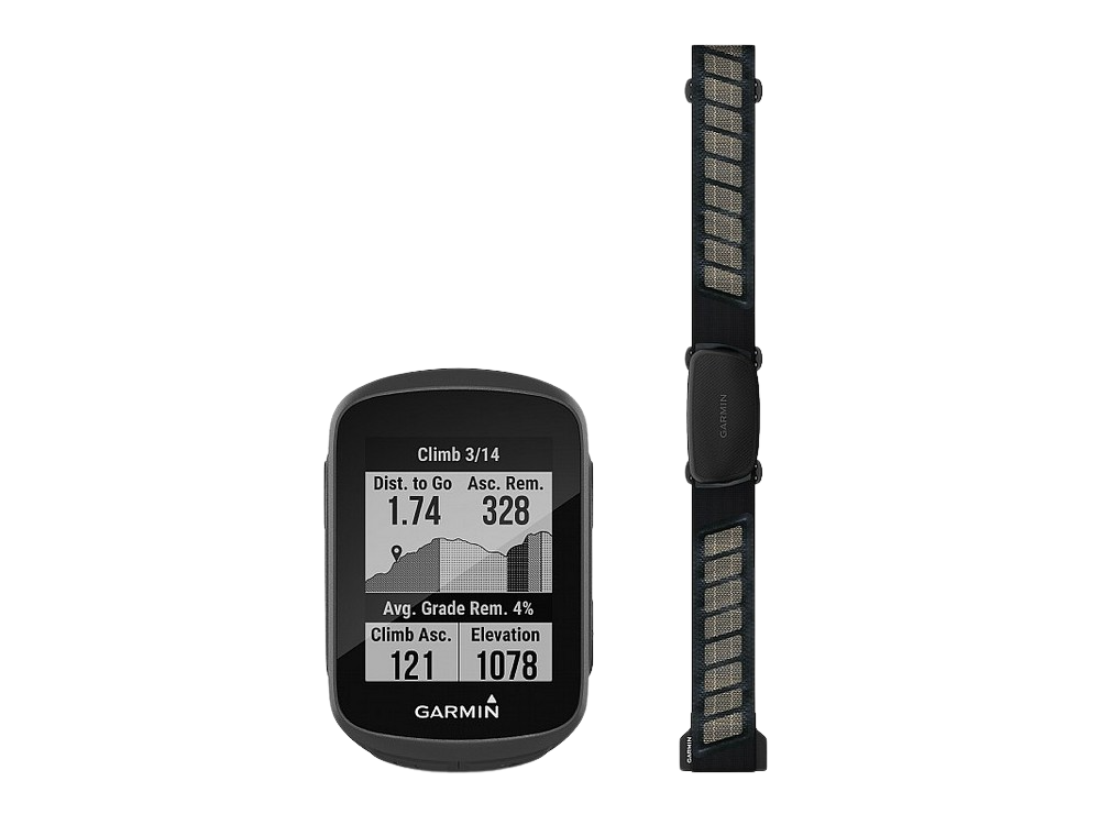 Garmin Edge 130 plus con hrmdual ciclocomputador gps compacto funciones de entrenamiento bundle 1.8 bluetooth glonass galileo usb